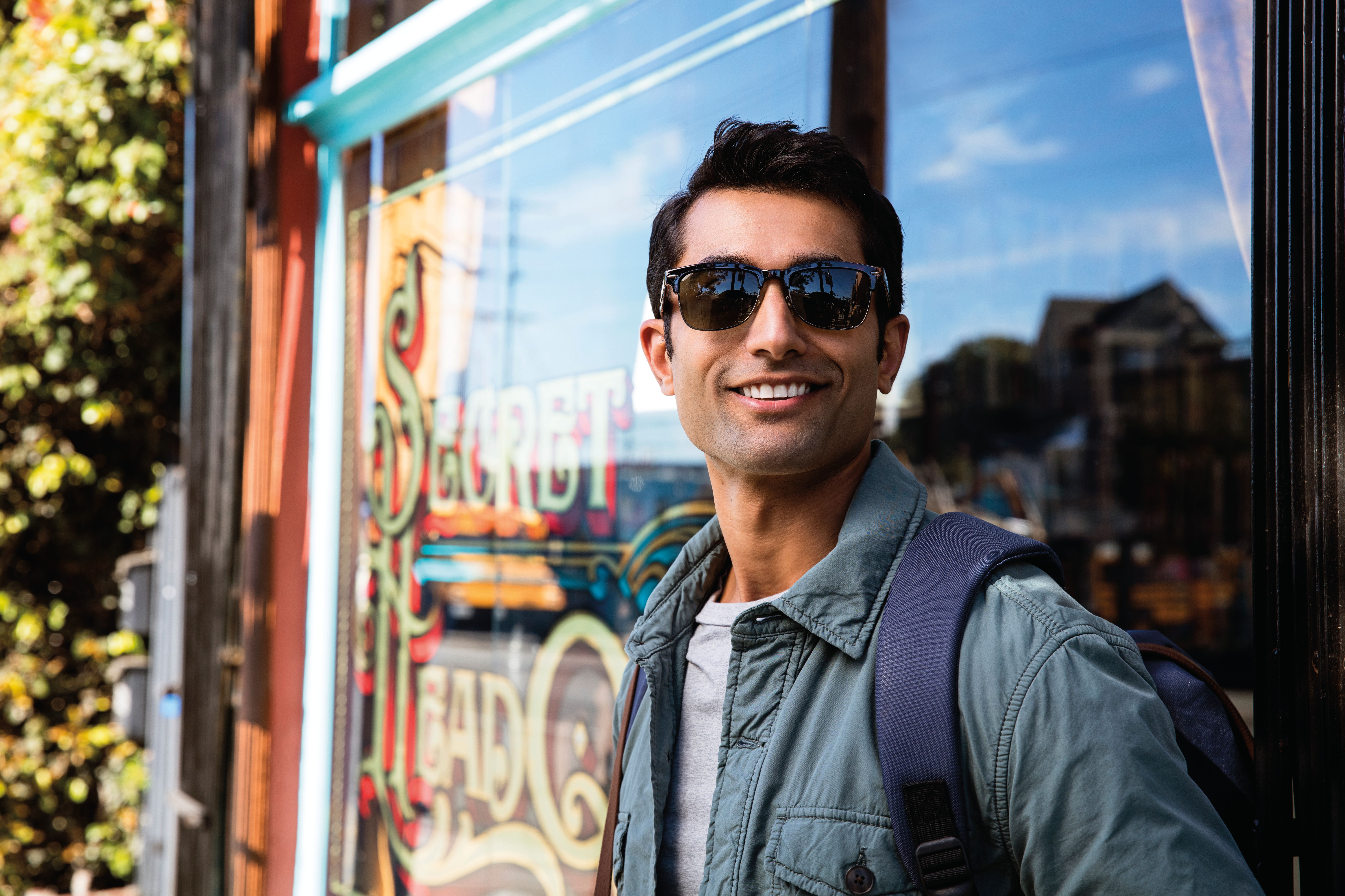 young male wearing Invisalign
