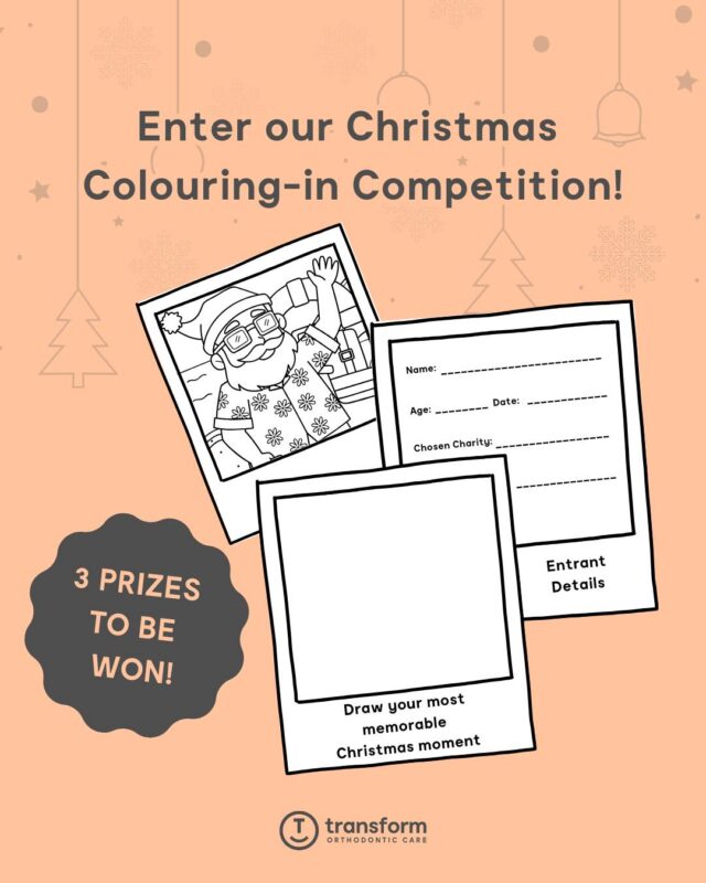Celebrate the holidays and give back by joining our Christmas colouring-in competition! ðEnter your details and nominate a charity you would like to support. Colour in the pictures and draw your best Christmas moment in the empty frame.3 winners will each receive a $100 Westfield Gift Card voucher, and Transform Orthodontic Care will donate $100 to each of the winner's chosen charity.Visit the link below to download and print the colouring sheet. Drop in your entry at our St Peters, Modbury, or West Lakes Clinics, or share a photo of your art on this Facebook post as a comment. Goodluck everyone! ✨Deadline: Sunday, 21 December 2025To enter, submit your completed entry by commenting it in this Facebook post:
https://www.facebook.com/share/p/1DM2s9Ug2G/For more info visit the link below to download and print the colouring-in sheet:
transformortho.link/xmas-colouring-in-competition