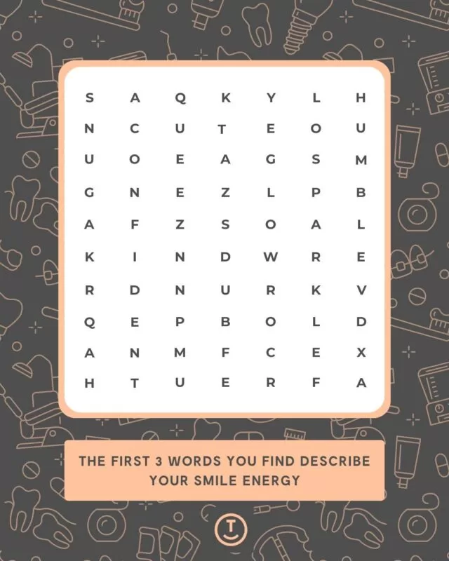 What first 3 words describe your smile energy in 2026? ✨Comment your answer below ð#FindAWord #WordSearch #SmileEnergy
