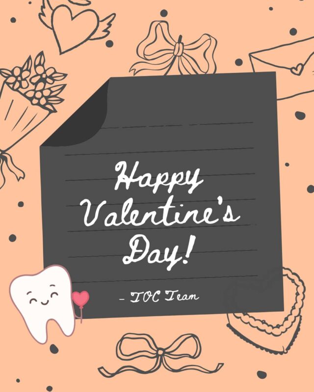 Happy Valentine’s Day from the TOC team ðWhile treats and chocolates may be part of the celebration, caring for your teeth helps keep your smile at its best long after the day is over.Simple habits like brushing twice daily, flossing regularly, and choosing water between sweet treats can go a long way in supporting oral health. After all, a smile you love is worth looking after ☺️#ValentinesDay #TransformOrthodonticCare #TOCTeam