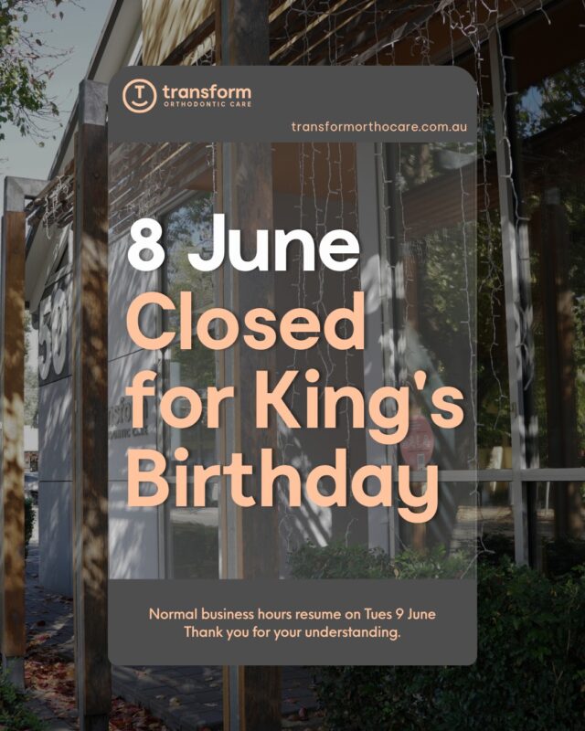 Please note, our clinics will be closed on Monday 8 June. Regular business hours resume on 9 June.Thank you for your understanding.For enquiries, visit our contact page on our website:
https://transformorthocare.com.au/contact-us/Our locations:
ð St Peters
ð Modbury
ð West Lakes