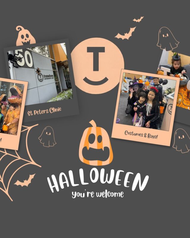 It’s Halloween season! ð»ðð¸️Our St Peters clinic will be open to the public for trick-or-treating on Saturday 31 October, from 4:30–8:00 pm! ð We’d love for you to join us or swing by while you’re out trick-or-treating — pick up a bag, say hello, and enjoy the fun!Bring your kids, nieces, nephews, or friends’ little ones along — or simply dress up and come enjoy the Halloween fun with us! ð»ð¬A few of our patients mentioned they were looking forward to seeing our Halloween decorations this year… So, Penny (with a little help!) got to work! ð¬ð¤ªð»And a sweet surprise? ð¥¹❤️ While we were setting up, a lovely passerby even made a U-turn and came back just to thank us! She told us how much she loves our decorations. Moments like these make the effort so worthwhile.ð§¡ðOf course, as an orthodontic clinic, we care about keeping those smiles healthy, too! ð¦·ð
Want some tips for keeping those little teeth healthy this Halloween? ð
Read our Halloween dental-health blog in the lead-up to the event: ð
ð¬ Treats, Not Troubles: Halloween Tips for Dental Healthð¸ Taking photos of our decorations? We’d love to see them-tag Transform Orthodontic Care when you share!We can’t wait to see everyone’s spooky costumes! ð§♀️ð·️ð»