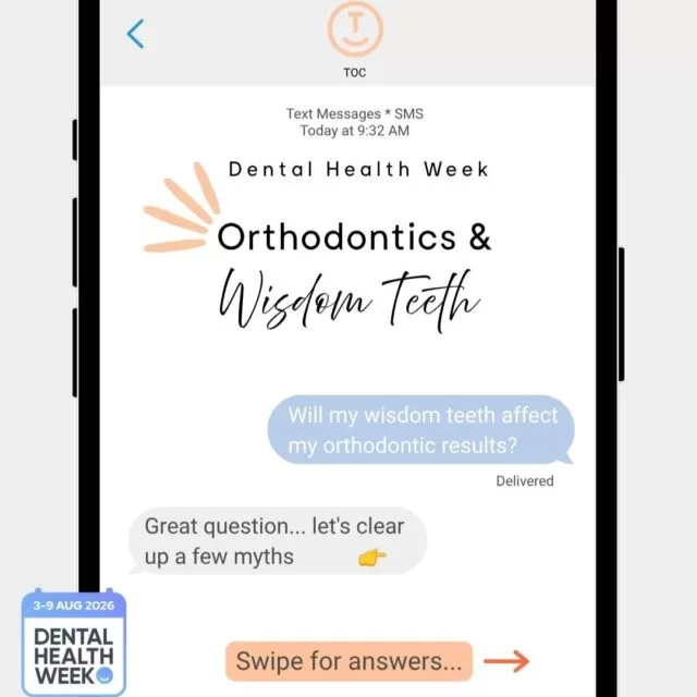 Concerned about your wisdom teeth affecting your orthodontic treatment? For Dental Health Week, Transform Orthodontic Care is clearing up the confusion. Swipe through to get answers to our most frequently asked questions! Ready to check your alignment? Click the link in our bio to chat with the TOC team.#DentalHealthWeek #TransformOrthodonticCare #WisdomTeeth #AdelaideOrthodontist #StPetersOrthodontist #WestLakesOrthodontist #ModburyOrthodontist